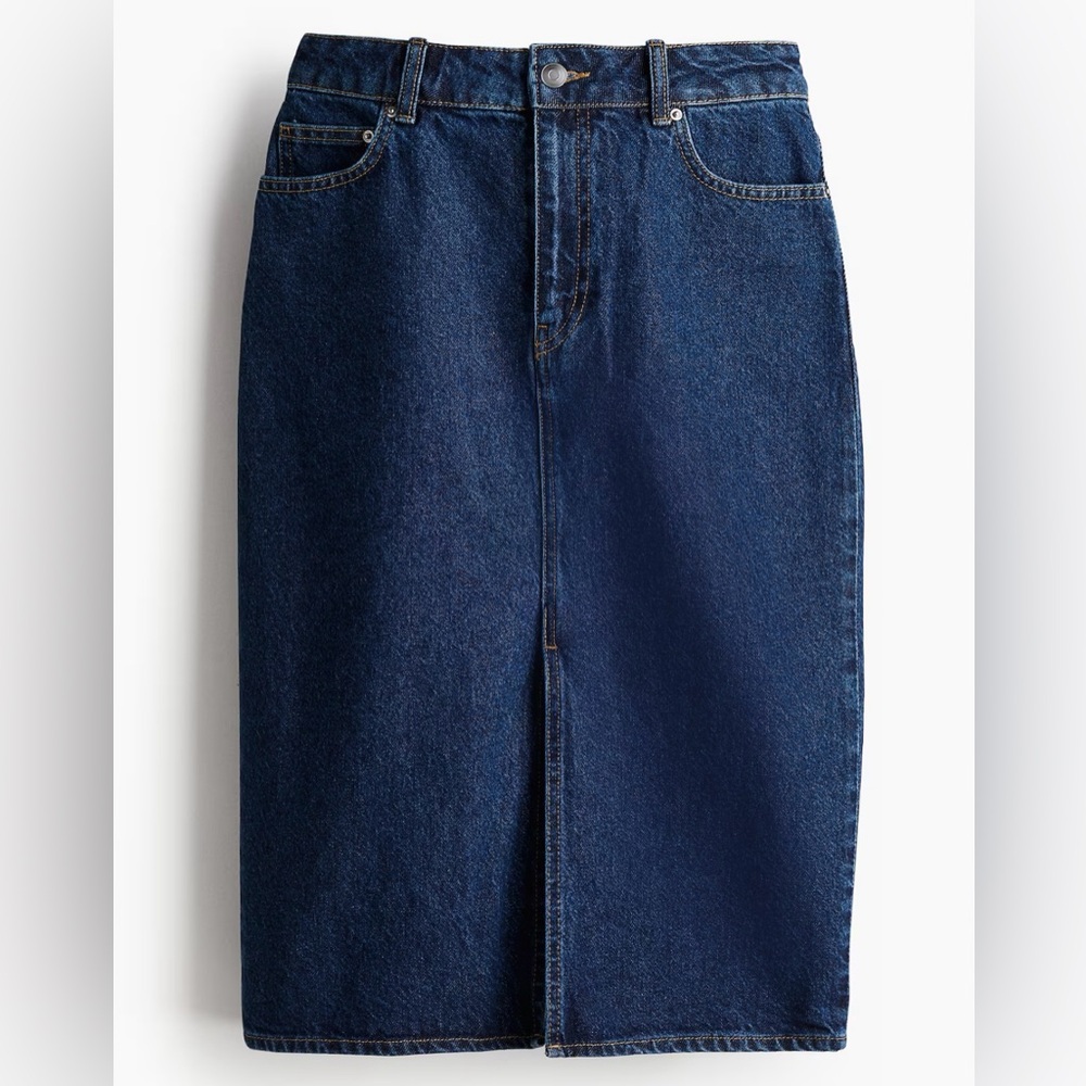 H&M knee length Denim Skirt size 12